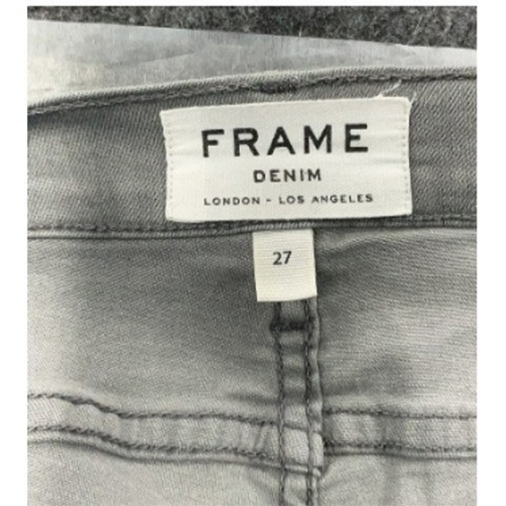 FRAME Le Skinny De Jeanne Gray Jeans Size 27;‎ RET $238 - Picture 4 of 10
